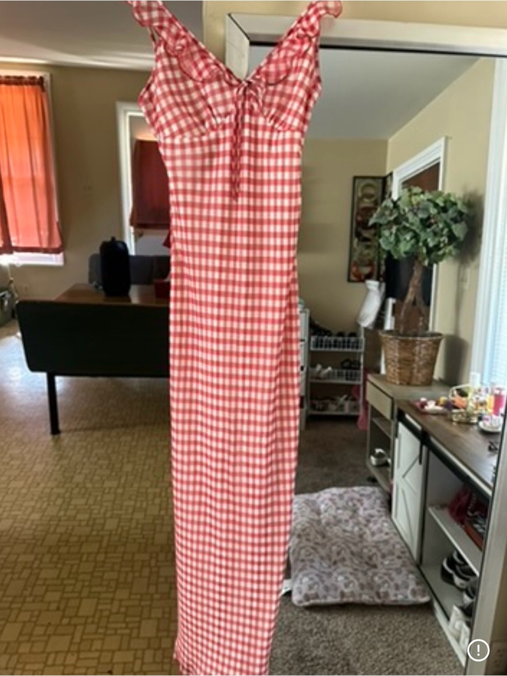 realisation par heidi dress in rouje gingham - Picture 2 of 4